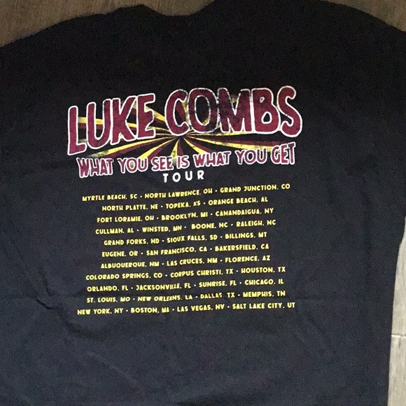 Luke Combs concert tshirt - Picture 2 of 2